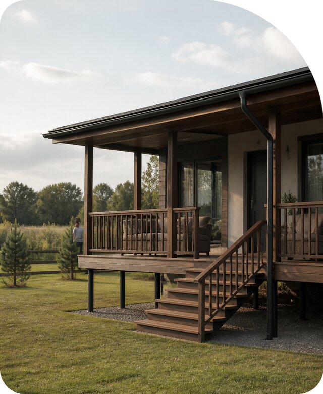 Веранда на сваях под ключ в Владивостоке по цене от 45747 р. | РадиДОМА-Влд