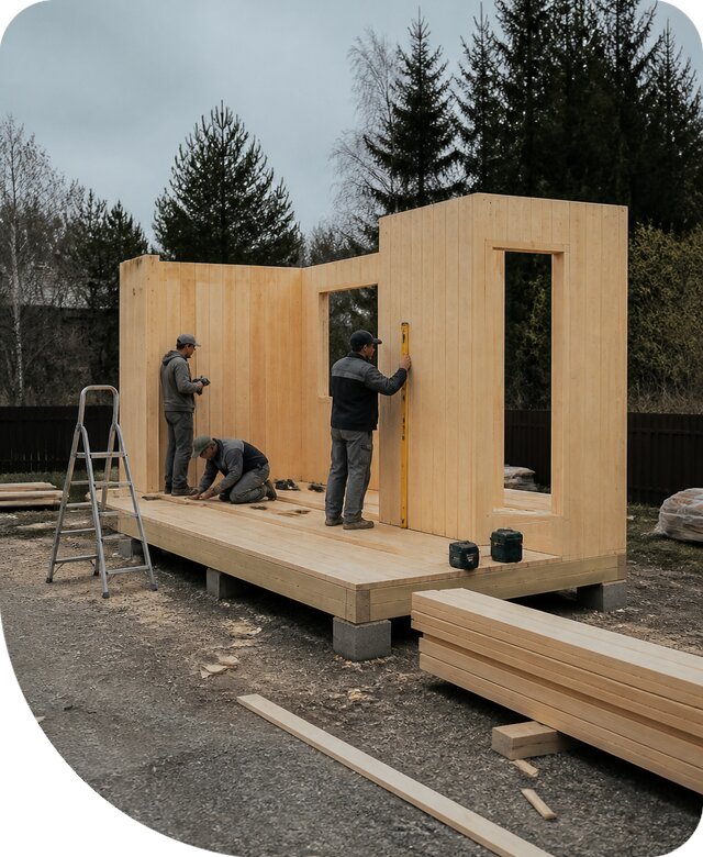 Скандинавский хозблок в Владивостоке под ключ с установкой